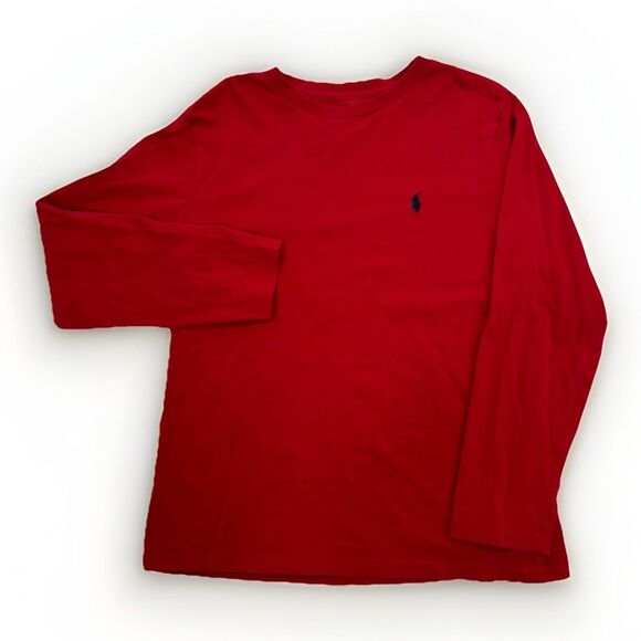 Polo by Ralph Lauren Other - Polo Ralph Lauren Long Sleeve Shirt Boys Size Medium (10-12) Red Basic